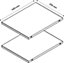 2 tablettes blanches GoodHome Atomia L. 33,9 x P. 43,2 cm