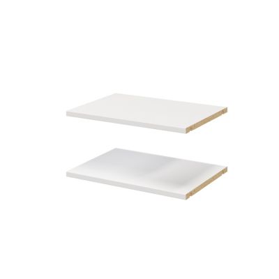 2 tablettes blanches GoodHome Atomia L. 46,4 x P. 33,2 cm