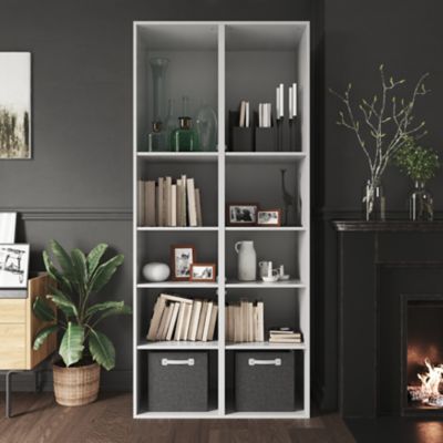2 tablettes blanches GoodHome Atomia L. 46,4 x P. 43,2 cm
