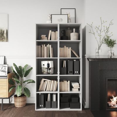 2 tablettes blanches GoodHome Atomia L. 46,4 x P. 43,2 cm