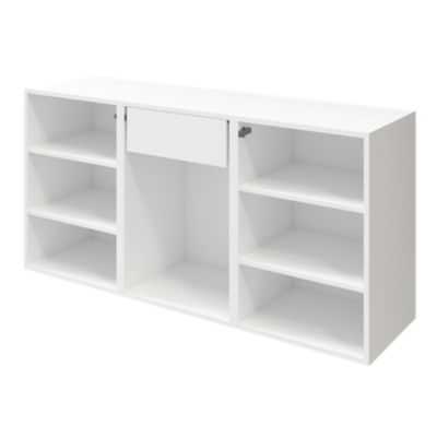 2 tablettes blanches GoodHome Atomia L. 46,4 x P. 43,2 cm