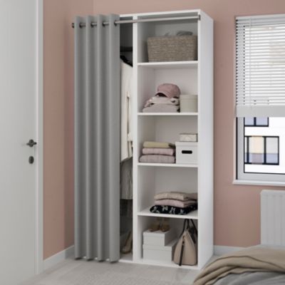 2 tablettes blanches GoodHome Atomia L. 46,4 x P. 43,2 cm