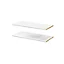 2 tablettes blanches GoodHome Atomia L. 71,4 x P. 33,2 cm