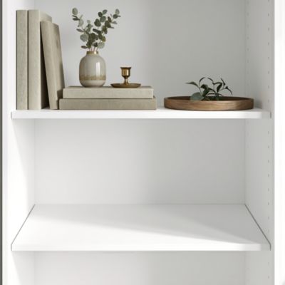 2 tablettes blanches GoodHome Atomia L. 71,4 x P. 56,2 cm