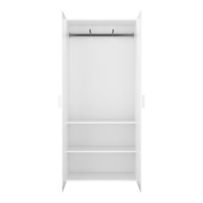 2 tablettes blanches GoodHome Atomia L. 96,4 x P. 43,2 cm