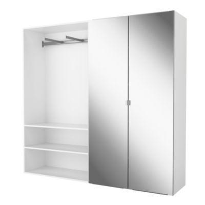 2 tablettes blanches GoodHome Atomia L. 96,4 x P. 43,2 cm