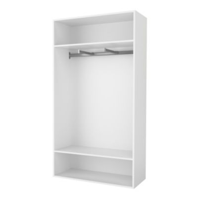 2 tablettes blanches GoodHome Atomia L. 96,4 x P. 43,2 cm
