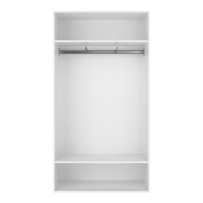 2 tablettes blanches GoodHome Atomia L. 96,4 x P. 43,2 cm