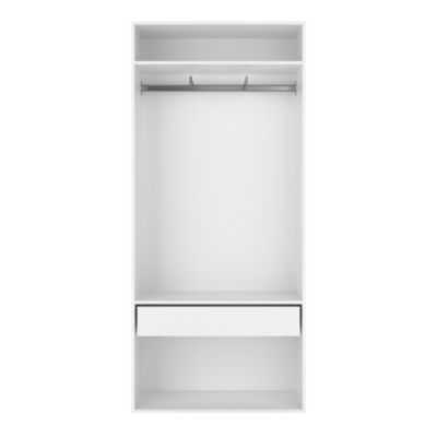 2 tablettes blanches GoodHome Atomia L. 96,4 x P. 43,2 cm