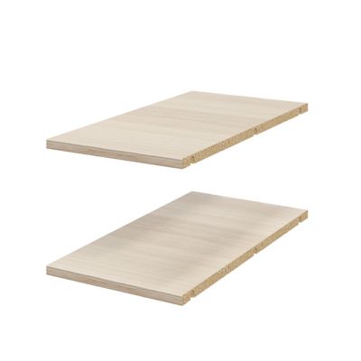 2 tablettes d'angle effet chêne GoodHome Atomia L. 29,2 x P. 56,2 cm