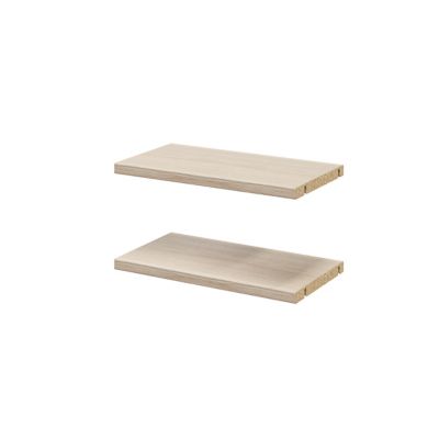 2 tablettes effet chêne GoodHome Atomia L. 33,9 x P. 18,2 cm