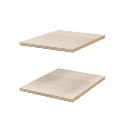 2 tablettes effet chêne GoodHome Atomia L. 33,9 x P. 43,2 cm