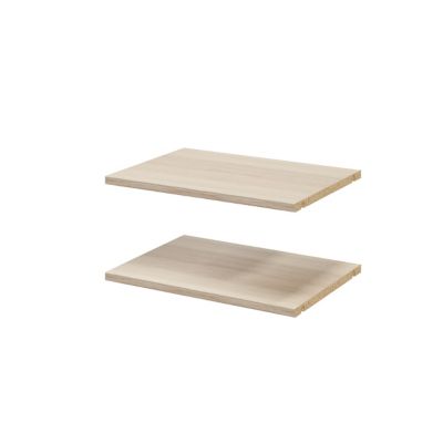 2 tablettes effet chêne GoodHome Atomia L. 46,4 x P. 33,2 cm