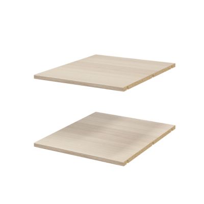 2 tablettes effet chêne GoodHome Atomia L. 46,4 x P. 56,2 cm