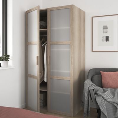 2 tablettes effet chêne GoodHome Atomia L. 46,4 x P. 56,2 cm