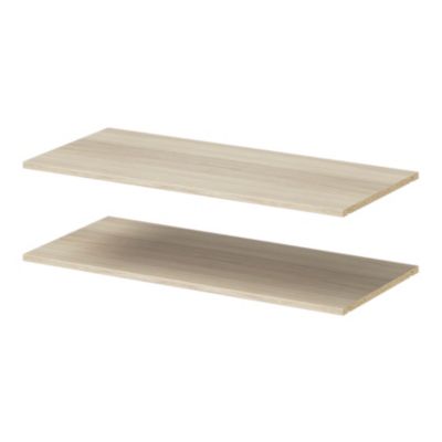 2 tablettes effet chêne GoodHome Atomia L. 96,4 x P. 43,2 cm
