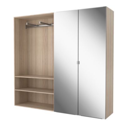 2 tablettes effet chêne GoodHome Atomia L. 96,4 x P. 43,2 cm