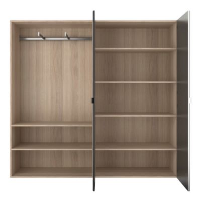 2 tablettes effet chêne GoodHome Atomia L. 96,4 x P. 43,2 cm