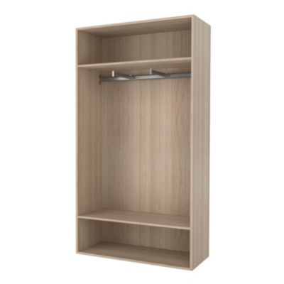 2 tablettes effet chêne GoodHome Atomia L. 96,4 x P. 43,2 cm