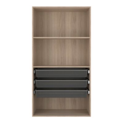 2 tablettes effet chêne GoodHome Atomia L. 96,4 x P. 43,2 cm
