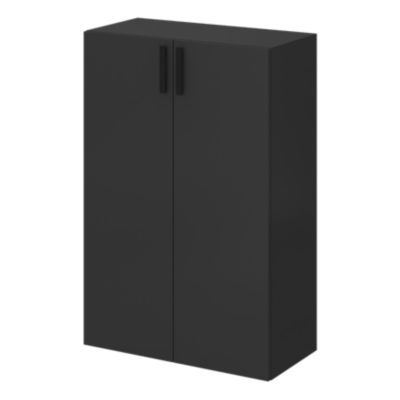 2 tablettes noirs GoodHome Atomia L. 71,4 x P. 33,2 cm