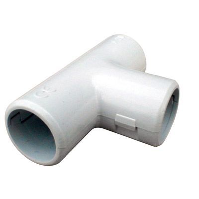 2 tés de raccordement Diall gris ø20 mm