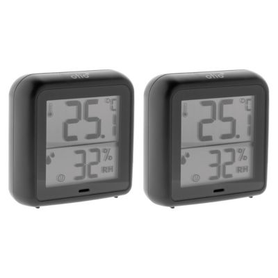 2 thermomètres hygromètres + capteur noir Otio