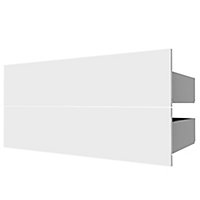 2 tiroirs couvrants blanc Form Darwin 100 cm