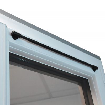 Barre De Vitrage Extensible Adhésive CINTACOR - Noir 40-70cm - Sans Percage