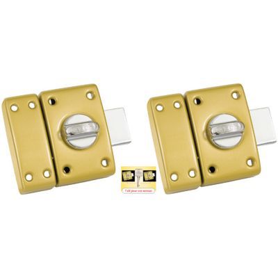 Coshar 2 X Bronze Luggage Locks With Key 7.3 X 4 Cm