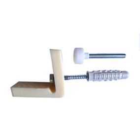 Kit de fixation abattant toilette attaches plastiques et visserie -  Centrakor