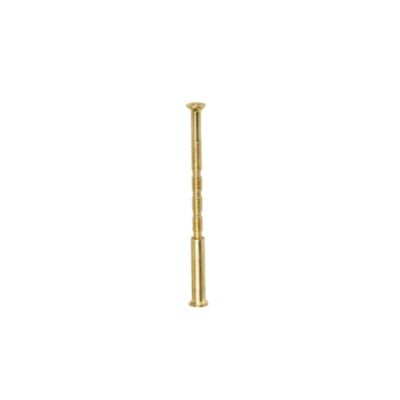 2 vis relieuses sectionnables acier ⌀7 mm H. 7 x L.60 mm doré