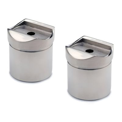 2 x Adaptateur pour tube diam. 25,4 mm à coller sur tube diam. 25,4 x 1,27 mm - Inox brossé GR320