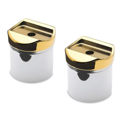 2 x Adaptateur pour tube diam. 38,1 mm à coller sur tube diam. 38,1 x 1,27 mm - Zamac aspect laiton poli