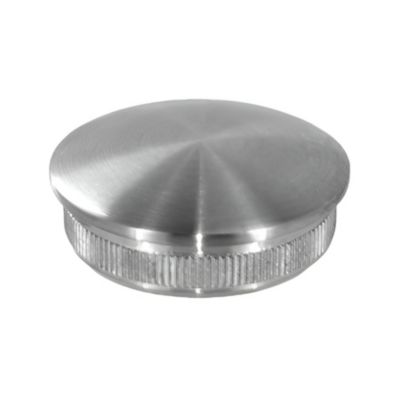 2 x Embout arrondi à frapper pour tube diam. 42,4 x 2 mm - Inox 316