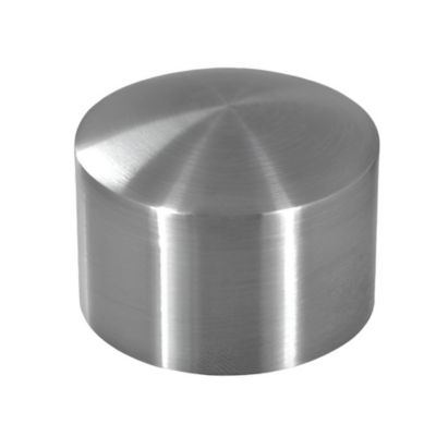 2 x Embout arrondi pour main courante bois diam. 42,4 - Inox 304