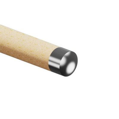 2 x Embout arrondi pour main courante bois diam. 42,4 - Inox 304
