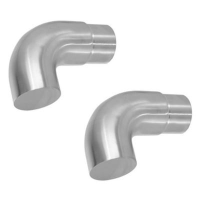 2 x Embout crosse pour tube diam. 42,4 x 2 mm - Inox 304