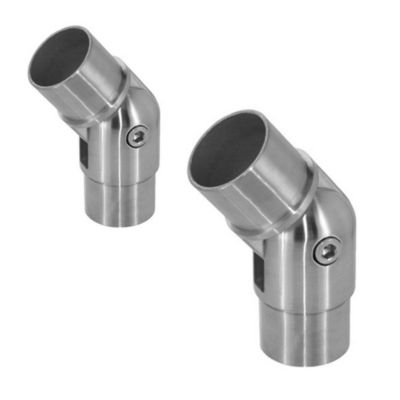 2 x Raccord orientable pour tube diam. 42,4 x 2 mm - Inox 316