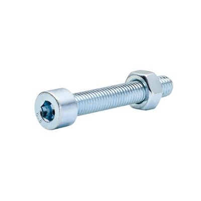 20 boulons tête cylindrique acier zingué 8 x 50 mm