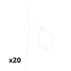 20 colliers câblage 3,6x 300mm - Zenitech