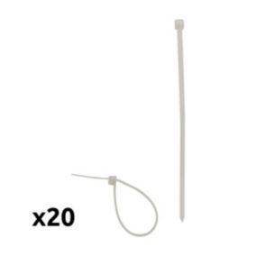 20 colliers de câblage 2,5x 150mm - Zenitech
