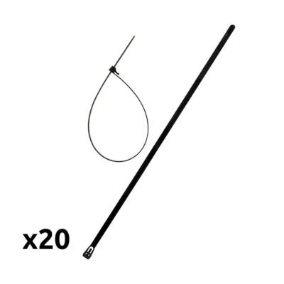20 colliers réutilisables 7,6x 370mm Zenitech