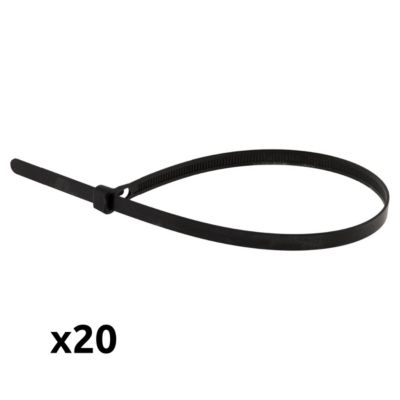 20 colliers réutilisables 7,6x 370mm Zenitech