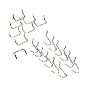 20 crochets chromés pour panneau mural pour Outils