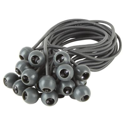 20 fixations BV Blooma grises en plastique et caoutchouc