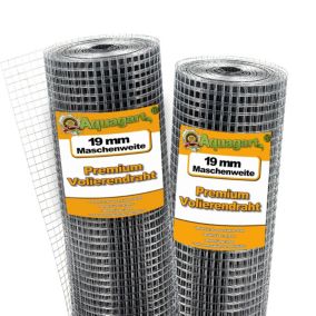 20 m x 1 m grillage pour volière, grille métallique, grillage soudé, grillage noué Aquagart