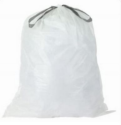 20 sacs poubelle à liens blanc 30L Bin bag