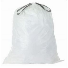 20 sacs poubelle à liens noir 50L Bin bag