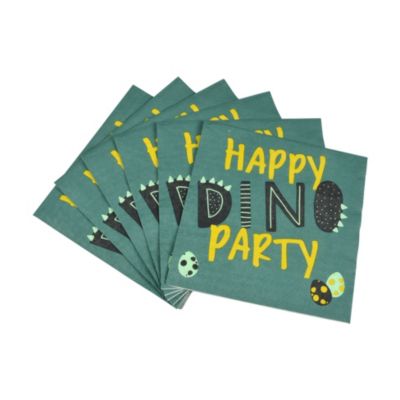 20 serviettes en papier Dino Party